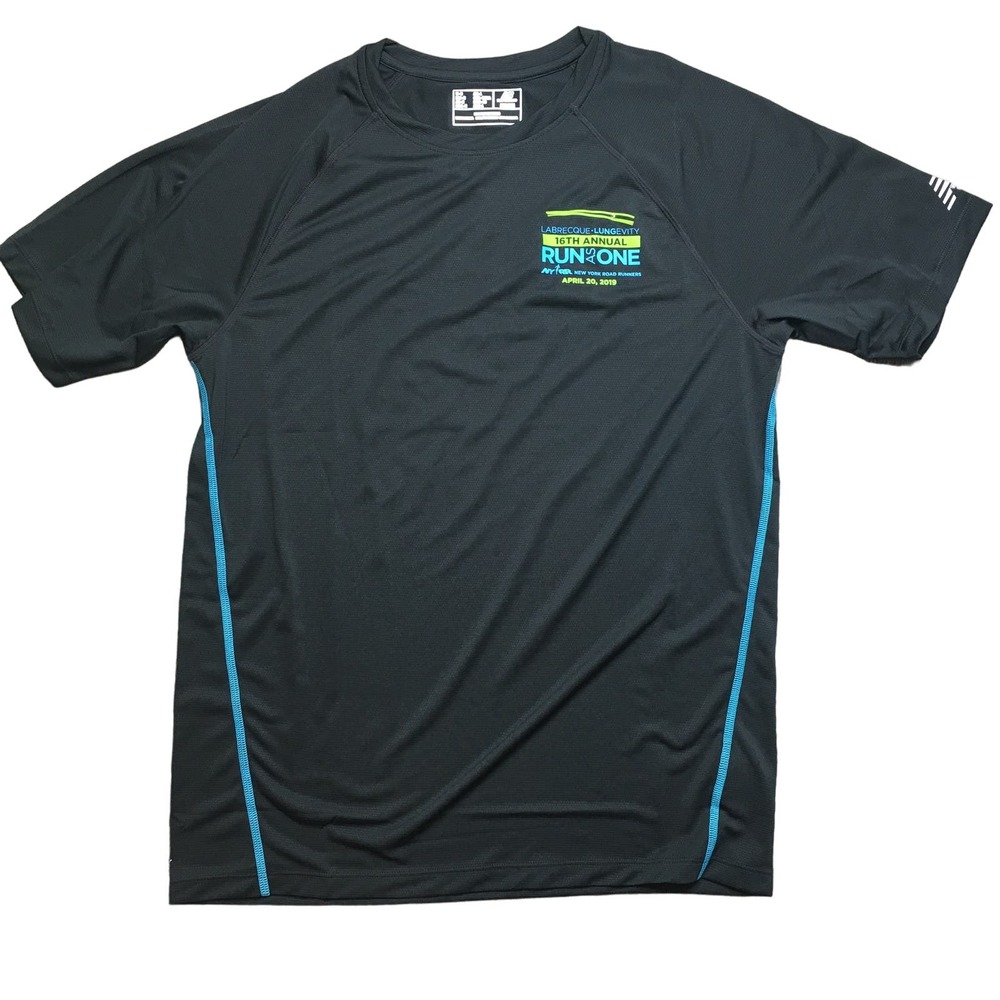 New Balance 2019 NYC Marathon Running T Shirt Activewear Short Sleeve Black M